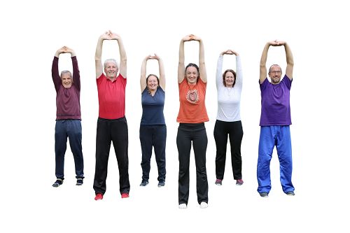 Teilnehmerinnen und Teilnehmer des Gelenkfit-Kurses